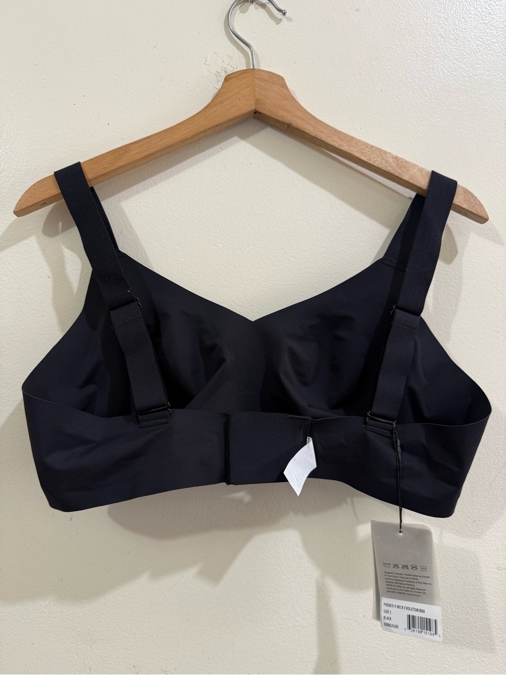 knix Black Ruffle-Front Camisole Bralette with Wide Straps